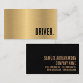 Premier Faux Gold Metallic Driver Visitekaartje (Voorkant / Achterkant)