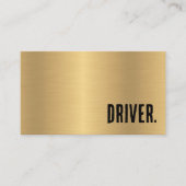 Premier Faux Gold Metallic Driver Visitekaartje (Voorkant)