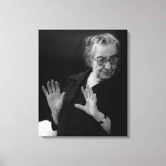Premier Golda Meir Canvas Afdruk (Voorkant)