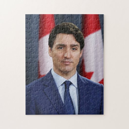 Premier Justin Trudeau Portrait Puzzle Legpuzzel (Verticaal)