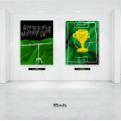 Premier League #2 #Abstract #Sport #Football #UEFA Canvas Afdruk