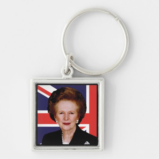 Premier Margaret Thatcher - De IJzeren Dame Sleutelhanger (Voorkant)
