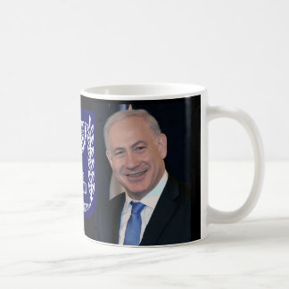 Premier Netanyahu & Embleem van Israël Koffiemok