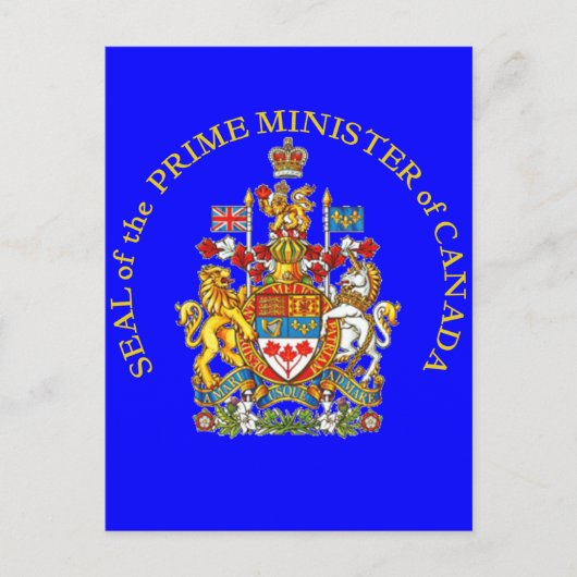 Premier van Canada Briefkaart (Voorkant)