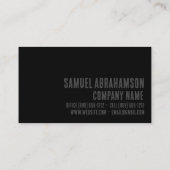 Premier zwart faux lederen driver visitekaartje (Achterkant)