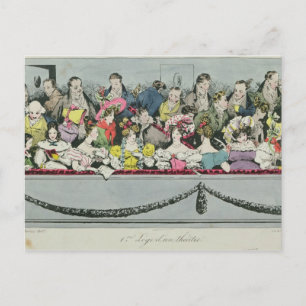 Premiere Loge d'un theater Briefkaart