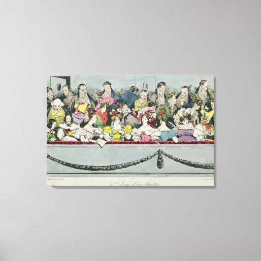 Premiere Loge d'un theater Canvas Afdruk (Voorkant)