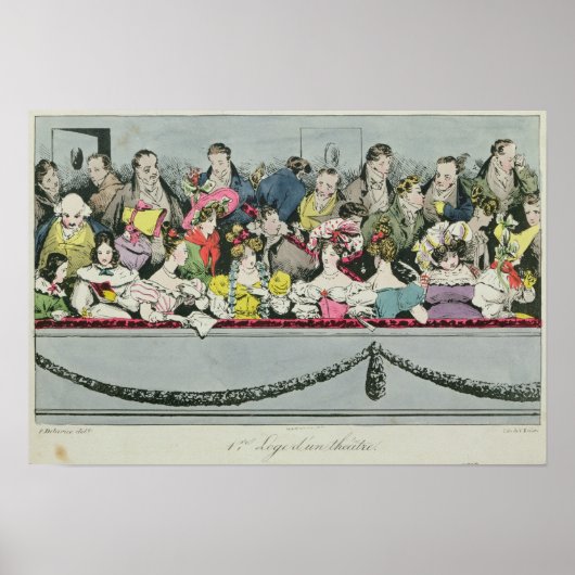 Premiere Loge d'un theater Poster (Voorkant)