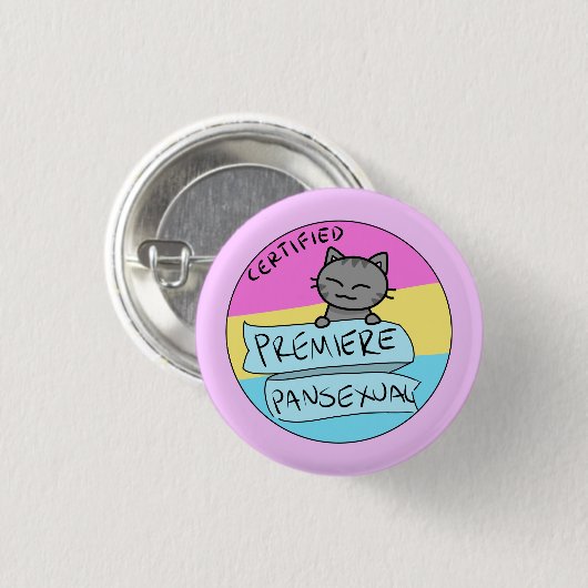 Premiere Pansexual! Ronde Button 3,2 Cm (Voorkant /achterkant)