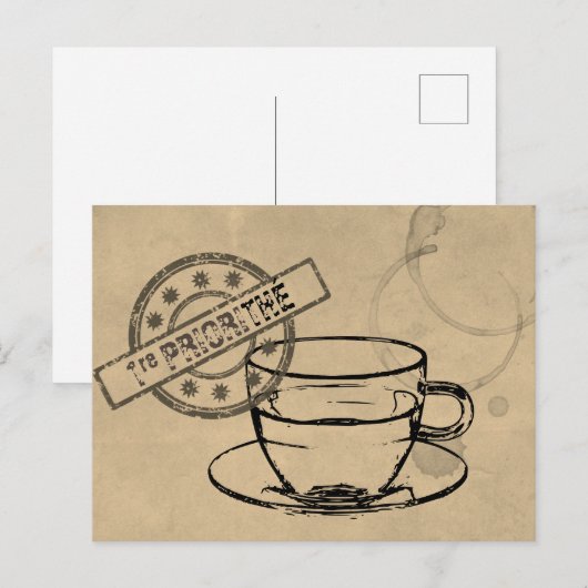 Première Priorité Briefkaart (Voorkant / Achterkant)