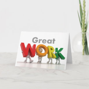 Premiere Series - Geweldig werk Kaart