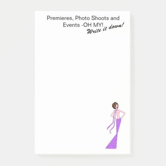 Premiers, foto's en evenementen! DIVA Post-it® Notes (Voorkant)