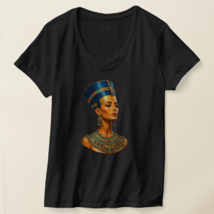Premieure Egyptische Farao Koningin Nefertiti port T-shirt