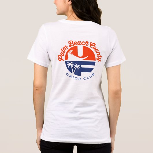 Premium 2-SIDED women's FLORIDA & LOGO t-shirt (Achterkant)