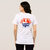 Premium 2-zijdig dames FLORIDA & LOGO t-shirt (Achterkant volledig)