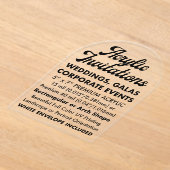 Premium 40 Mil Arched Clear Acryl Uitnodiging (Laagn)