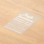 Premium 40 Mil Frosted Acryl Uitnodiging (Laagn)