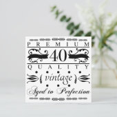 Premium - 40e verjaardag kaart (Staand voorkant)