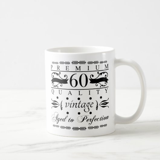 Premium 60e verjaardag koffiemok (Rechts)