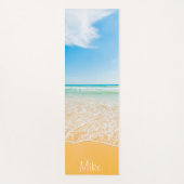 Premium - Aangepast strand met een hoog Yoga Mat (Voorkant)