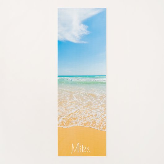 Premium - Aangepast strand met een hoog Yoga Mat (Voorkant)