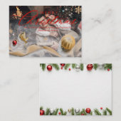 Premium aangepaste kerst Kaarten 2024 | elegant Notitiekaartje (Voorkant / Achterkant)