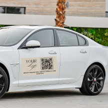 Premium Aangepaste Tekst Pastel Vanille QR-code Lo