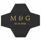 Premium aangepaste voetbal met monogram en datum (Enkel)