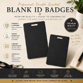 Premium aangepaste zwarte ID-badge Badge