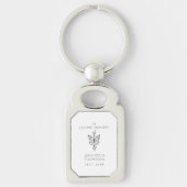 Premium Aanpasbare In Lieve Herinnering Vlinder Sleutelhanger (Voorkant)