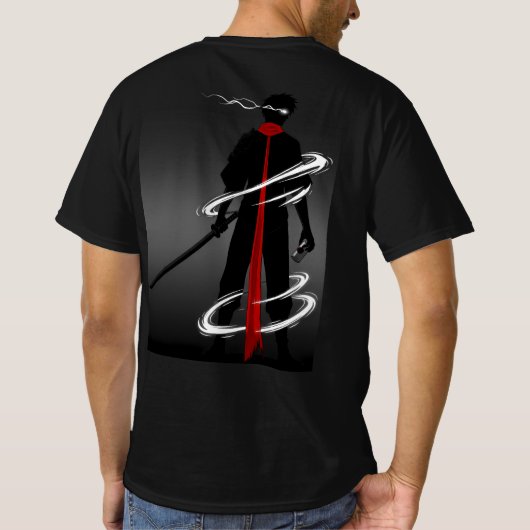 Premium-achterdruk T-shirt (Achterkant)