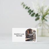 Premium Arch Autohuur & Verkoop QR-code Foto Visitekaartje (Staand voorkant)