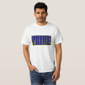 Premium Authentic Blue en Yellow T-shirt (Voorkant volledig)