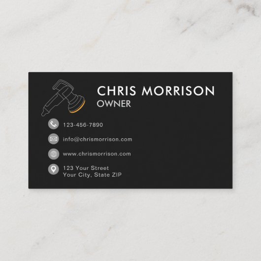 Premium Auto Spa Auto Detailing en Schoonmaak Visitekaartje (Achterkant)