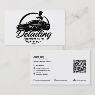 Premium Autodetailing Car Body Shop Modern  Visitekaartje