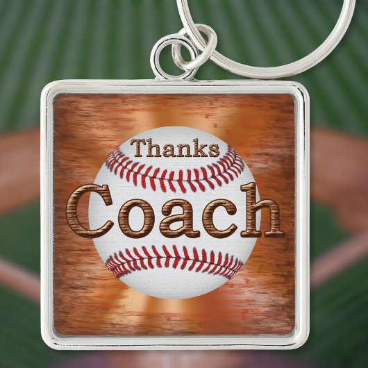 Premium - Baseball-sleutelketens GRUNGE "Bedankt c Sleutelhanger