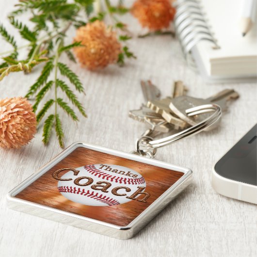 Premium - Baseball-sleutelketens GRUNGE "Bedankt c Sleutelhanger (Zijkant)