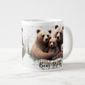 Premium Bear Strong Family Jumbo Mug - Two Cubs Grote Koffiekop (Voorkant rechts)