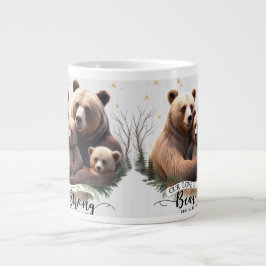 Premium Bear Strong Family Jumbo Mug - Two Cubs Grote Koffiekop