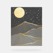 Premium bergschilderij acryl bord (Voorkant)