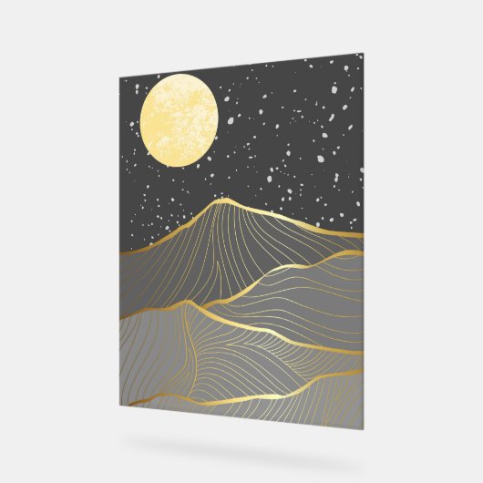 Premium bergschilderij acryl bord (Hoek)