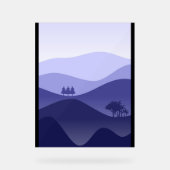 Premium bergschilderij acryl bord (Voorkant)