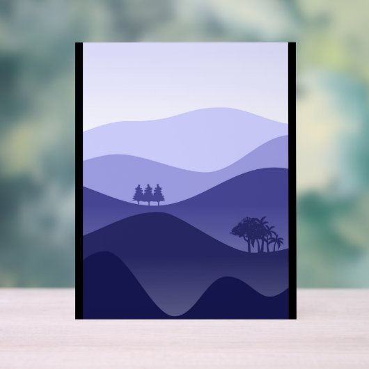 Premium bergschilderij acryl bord (Neutraal)