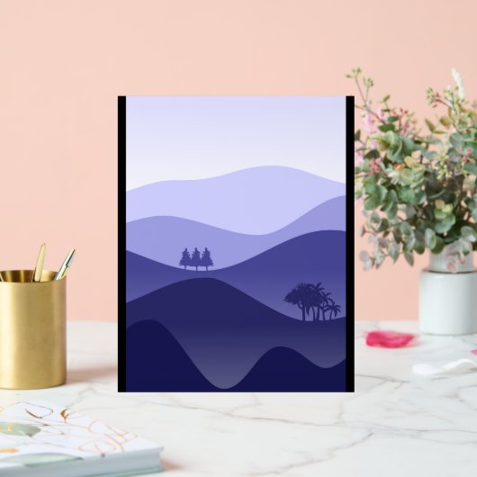 Premium bergschilderij acryl bord (Huwelijk)