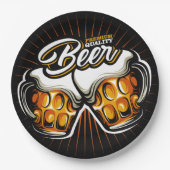 Premium bier papieren bordje (Voorkant)