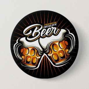 Premium bier ronde button 7,6 cm