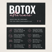 Premium Black Botox Injection Kaart (Voorkant /achterkant)