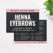 Premium Black Eyebrow Tint Henna Brows Aftercare Visitekaartje (Bureau)