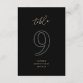 Premium Black Gold 30e Verjaardag Tafelnummer 9 (Voorkant)