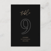 Premium Black Gold 30e Verjaardag Tafelnummer 9 (Achterkant)